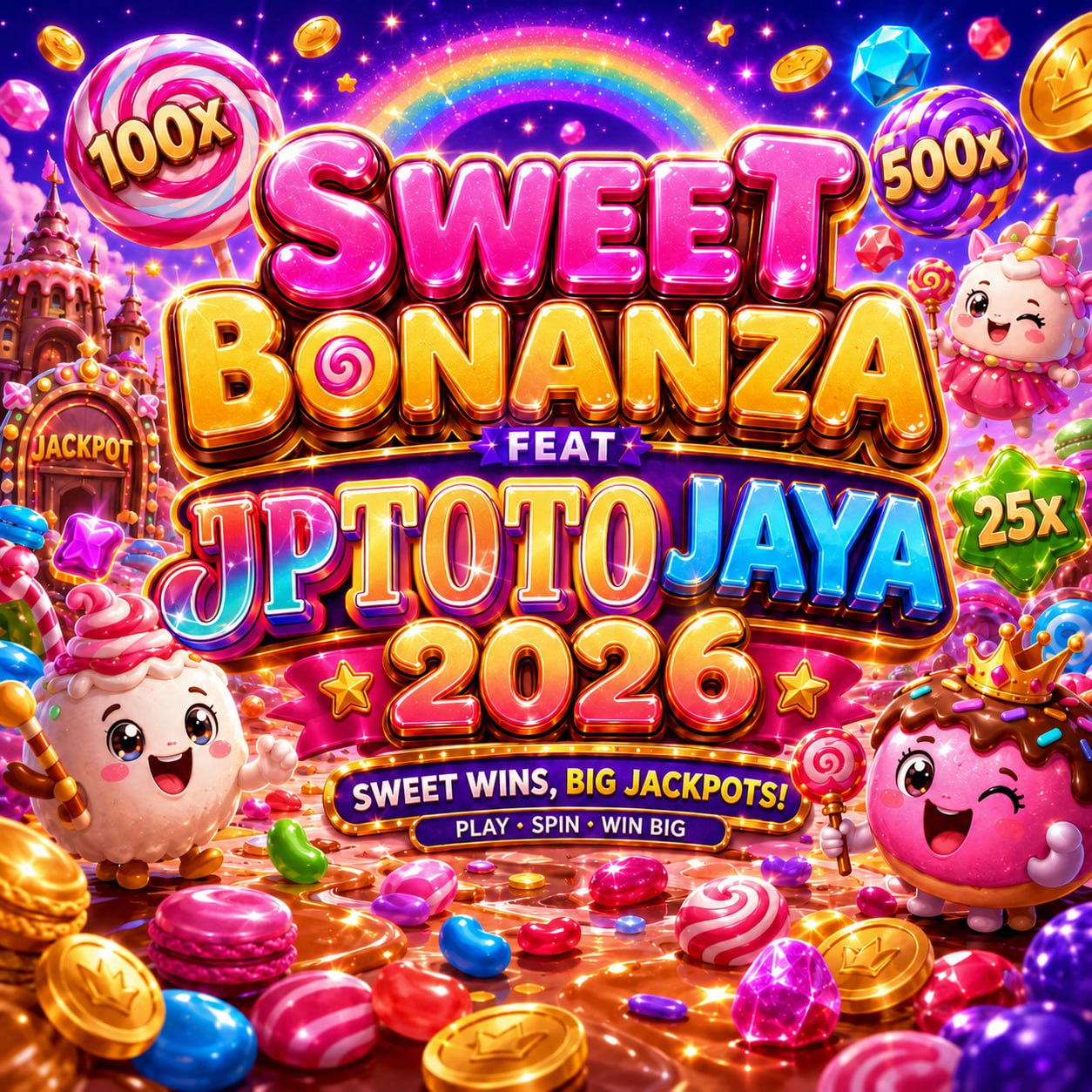 Banjir Bonus Sweet Bonanza X2500 Feat JPTOTO Gratis scatter